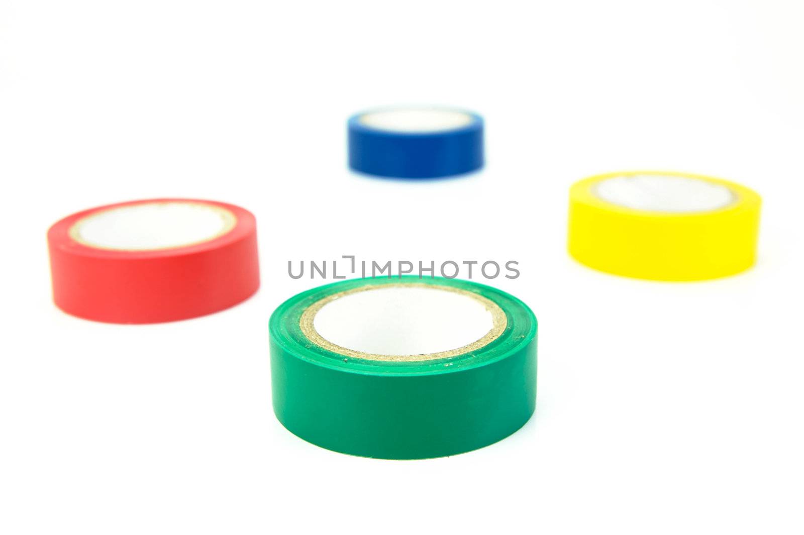 Electrical tape isolated against a white background