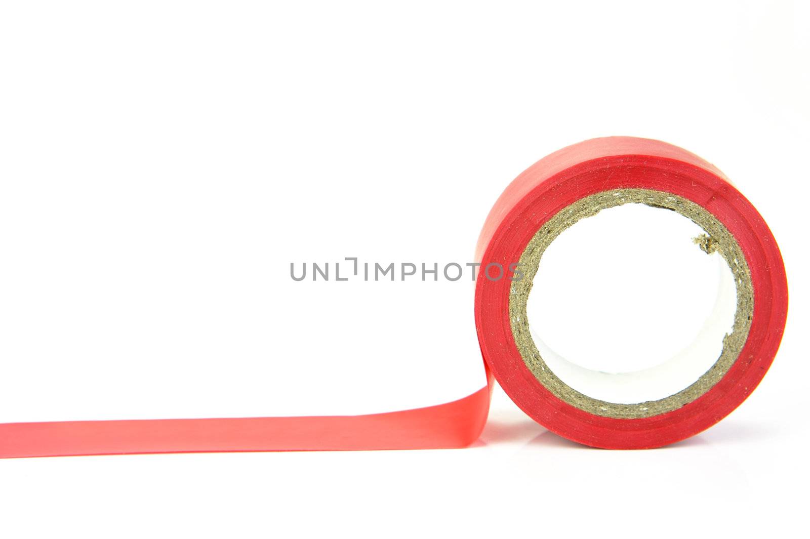 Electrical tape isolated against a white background