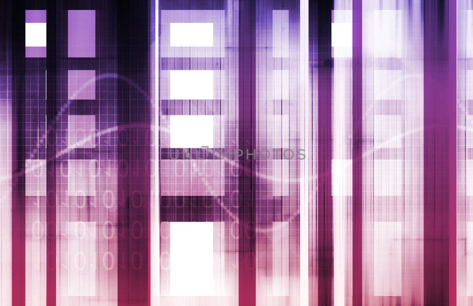 Modern Technology Code Illustration Lines as Art