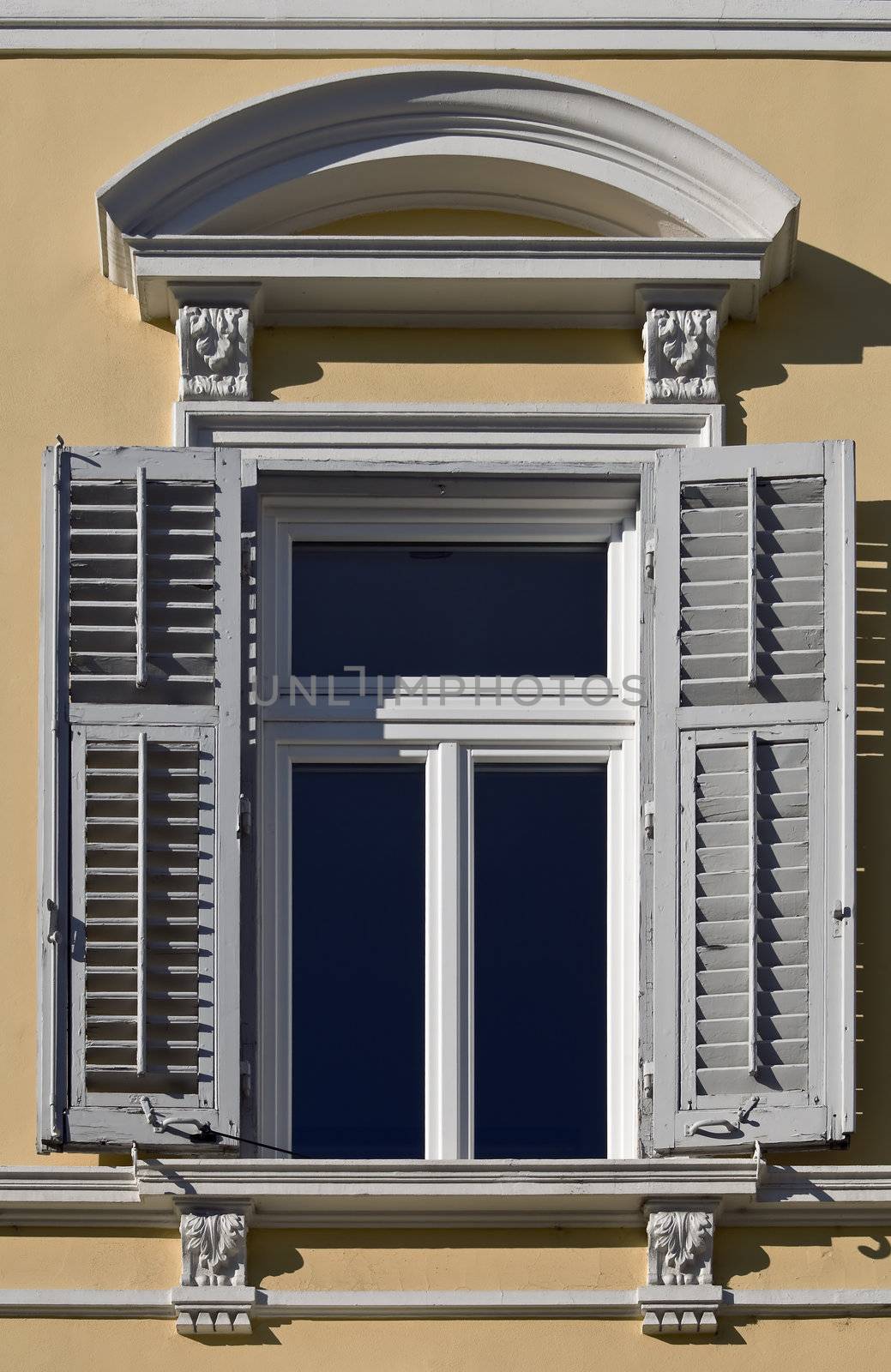 Detail of a window of an italian classical building