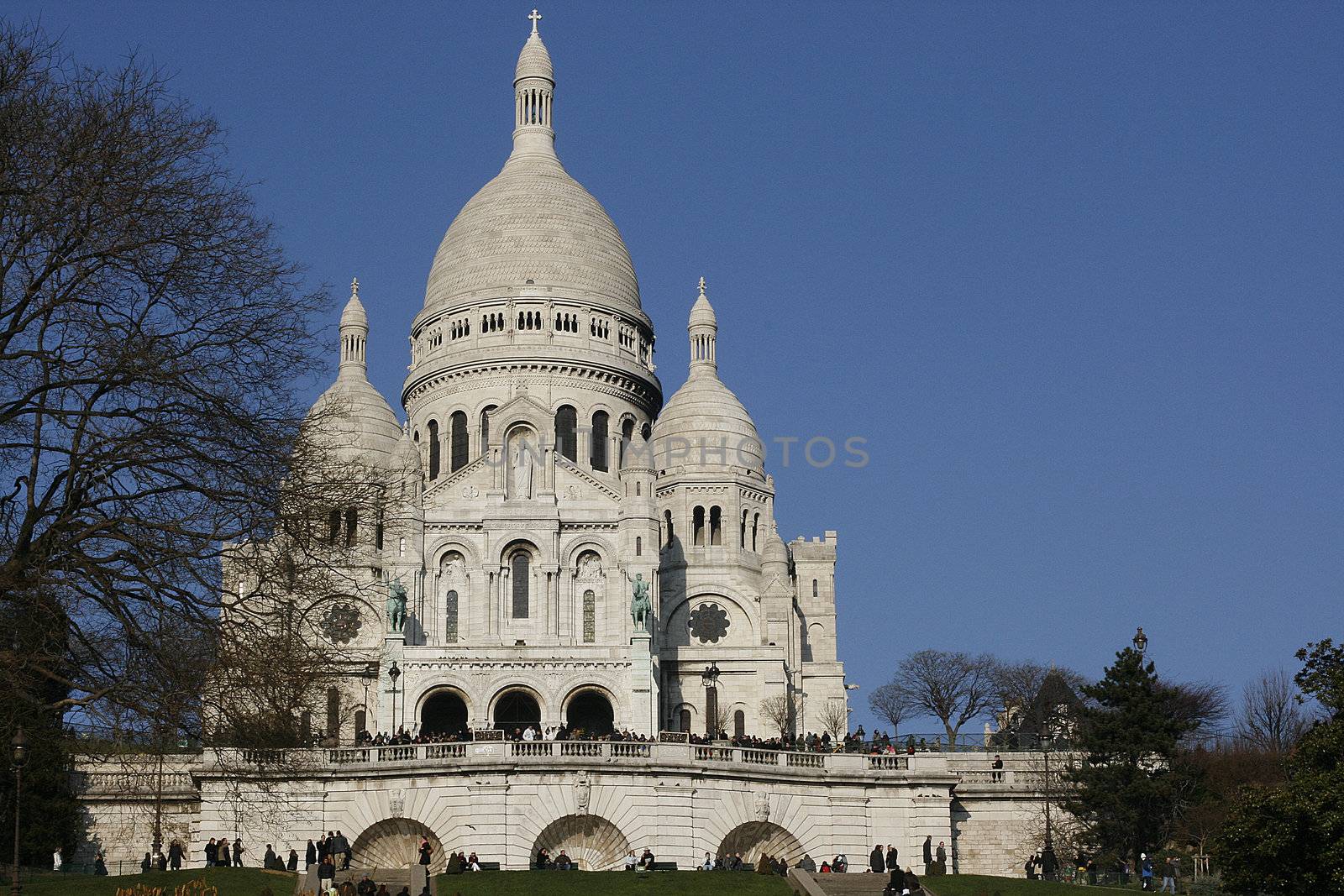 The Sacre-Coeur church in Paris, France