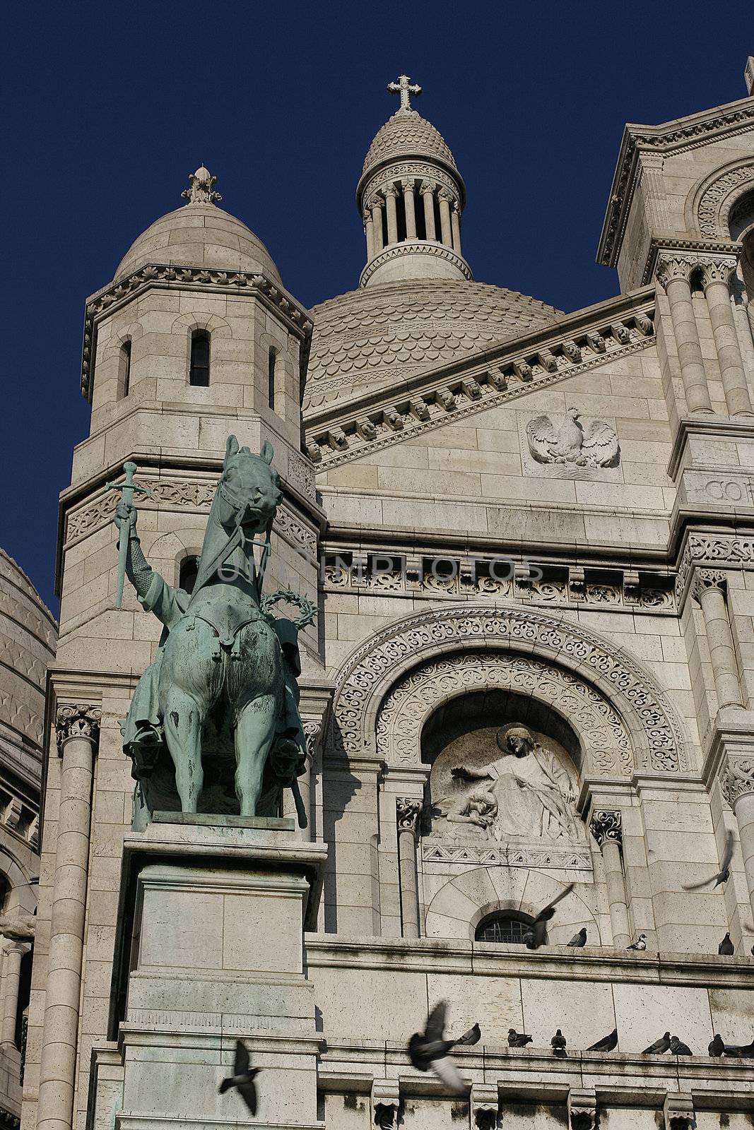 The Sacre-Coeur church in Paris, France
