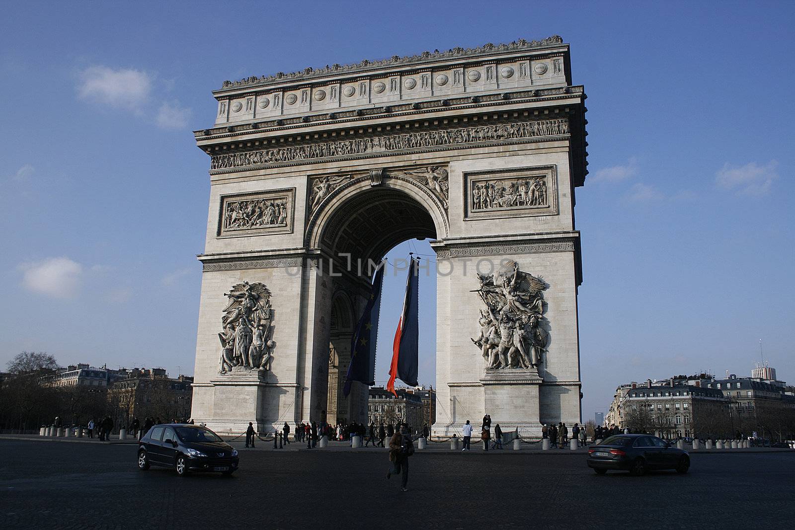 L'arc De Triomph, Paris, France.