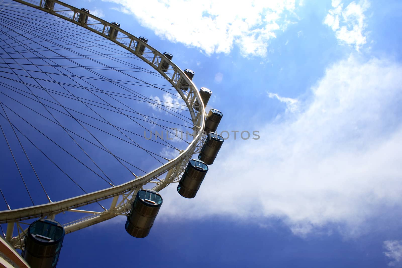 The Singapore Flyer, the biggest Giant wheel in the world. 