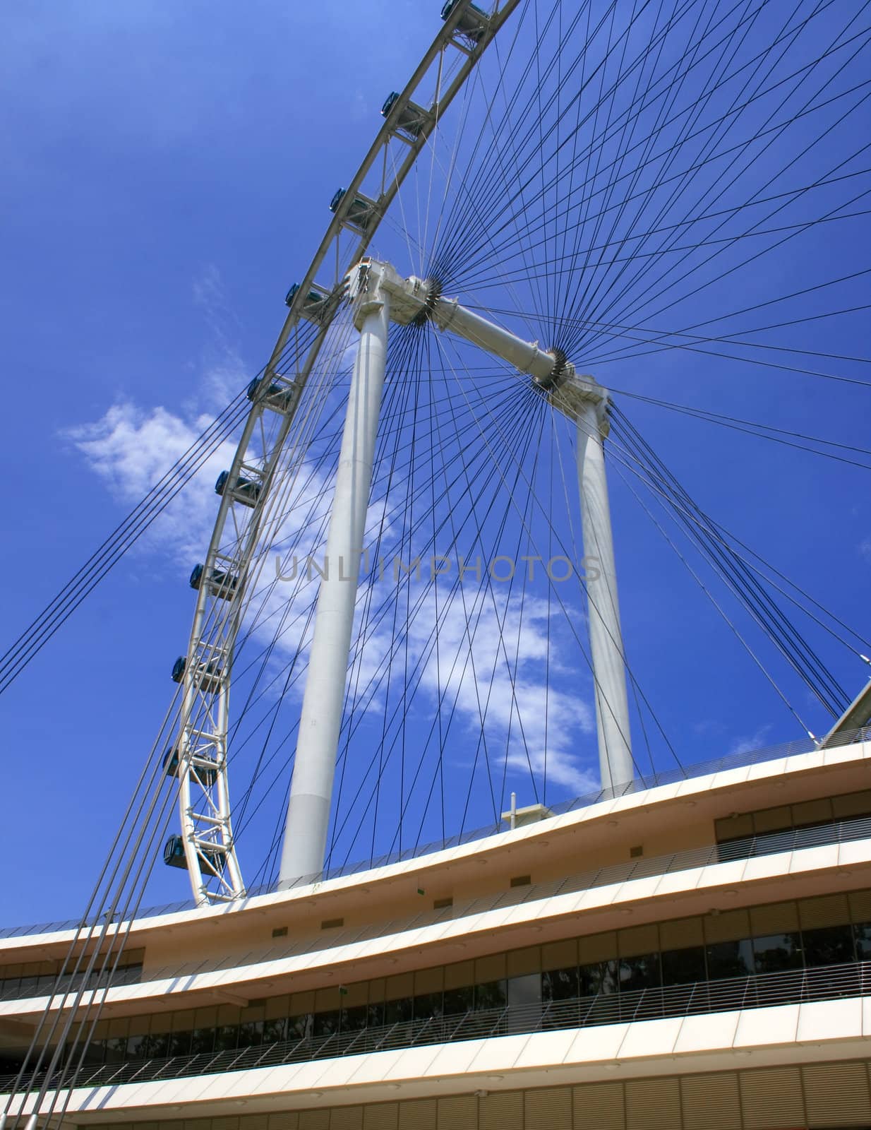 The Singapore Flyer, the biggest Giant wheel in the world.