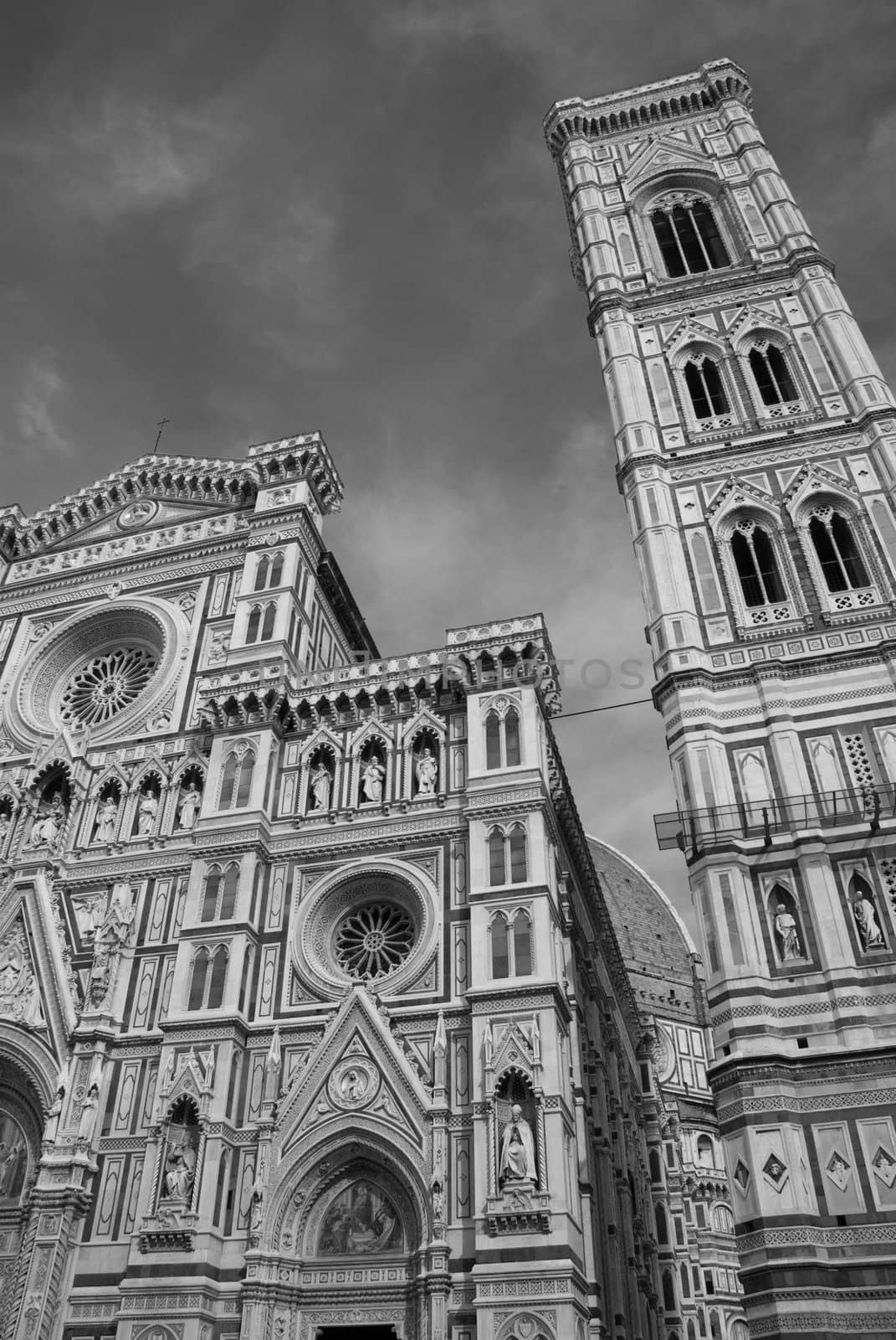 Architectural Detail of Piazza del Duomo in Florence, Italy