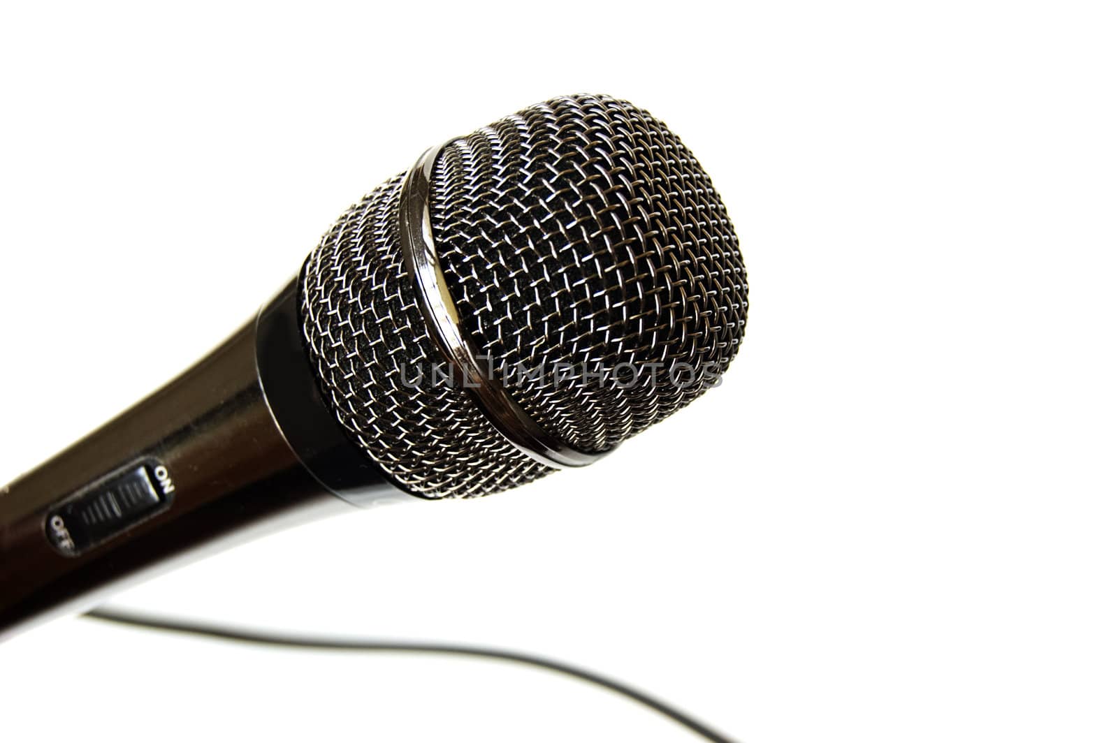 Microphone isolated on the white background