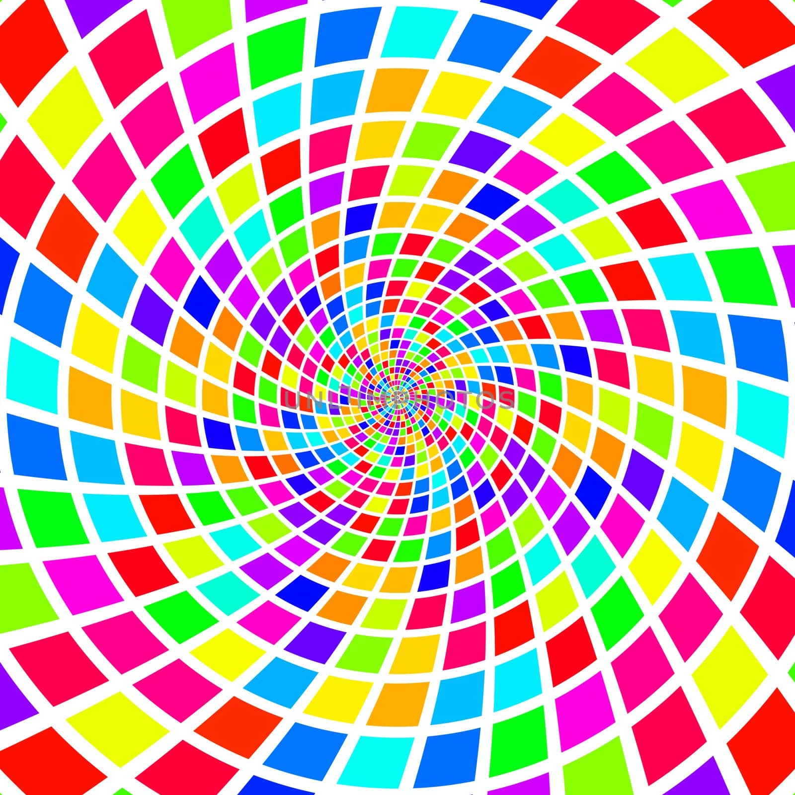 radial tiles swirl pattern by weknow