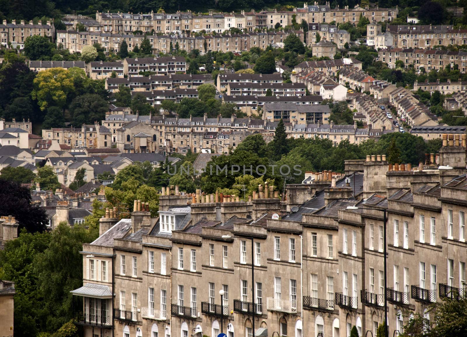 Houses in a city in the southeastern parts of England