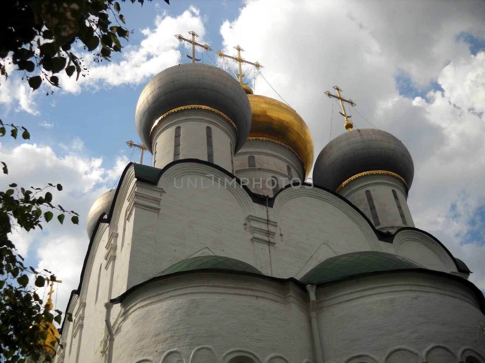 Temple, church, cathedral, religion, Orthodoxy, spirituality, architecture, domes, a cross, belief, pilgrimage, history, culture, an antiquity, Christianity, a belltower, the sky, clouds, Russia