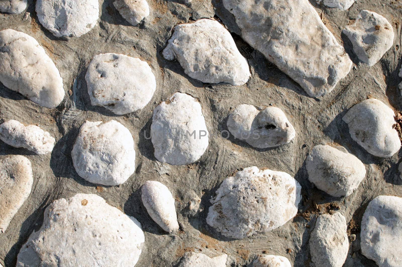 Stone texture of walk way  . by karasikvitaliy