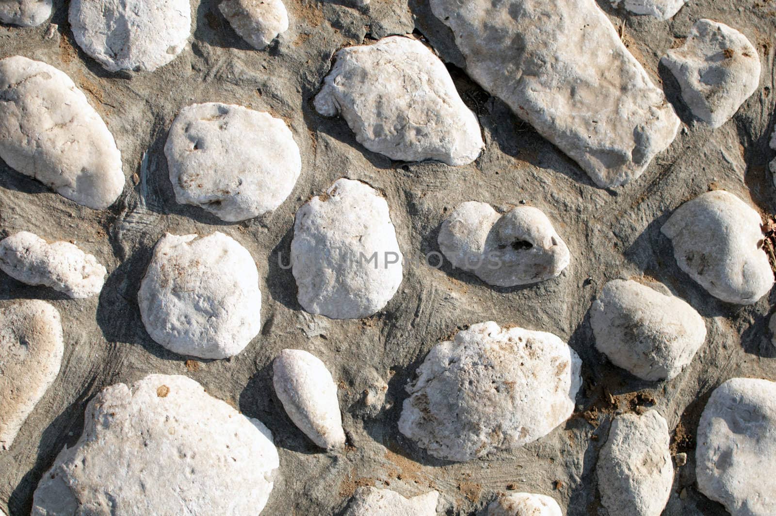 Image of stone texture of walk way  .