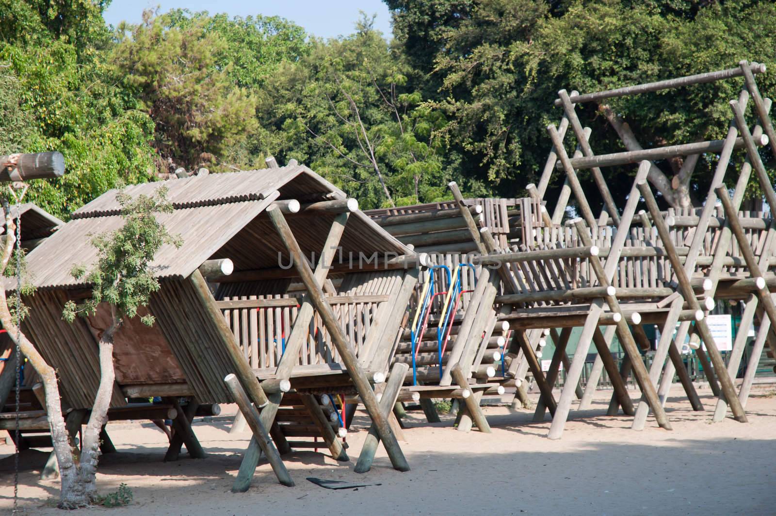 WOODEN KIDS PLAYGROUND . by karasikvitaliy