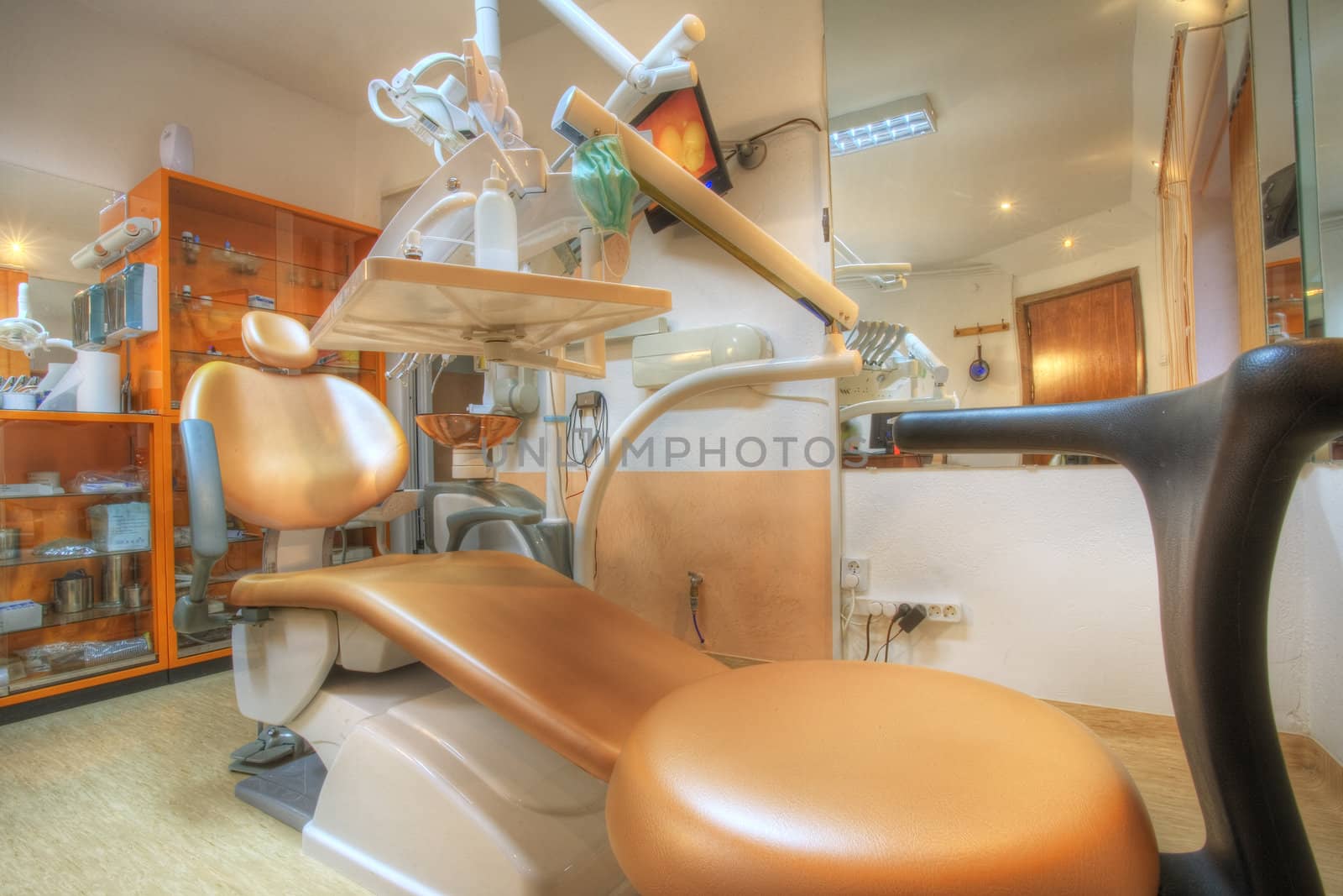 Modern Dentist's chair in a medical room