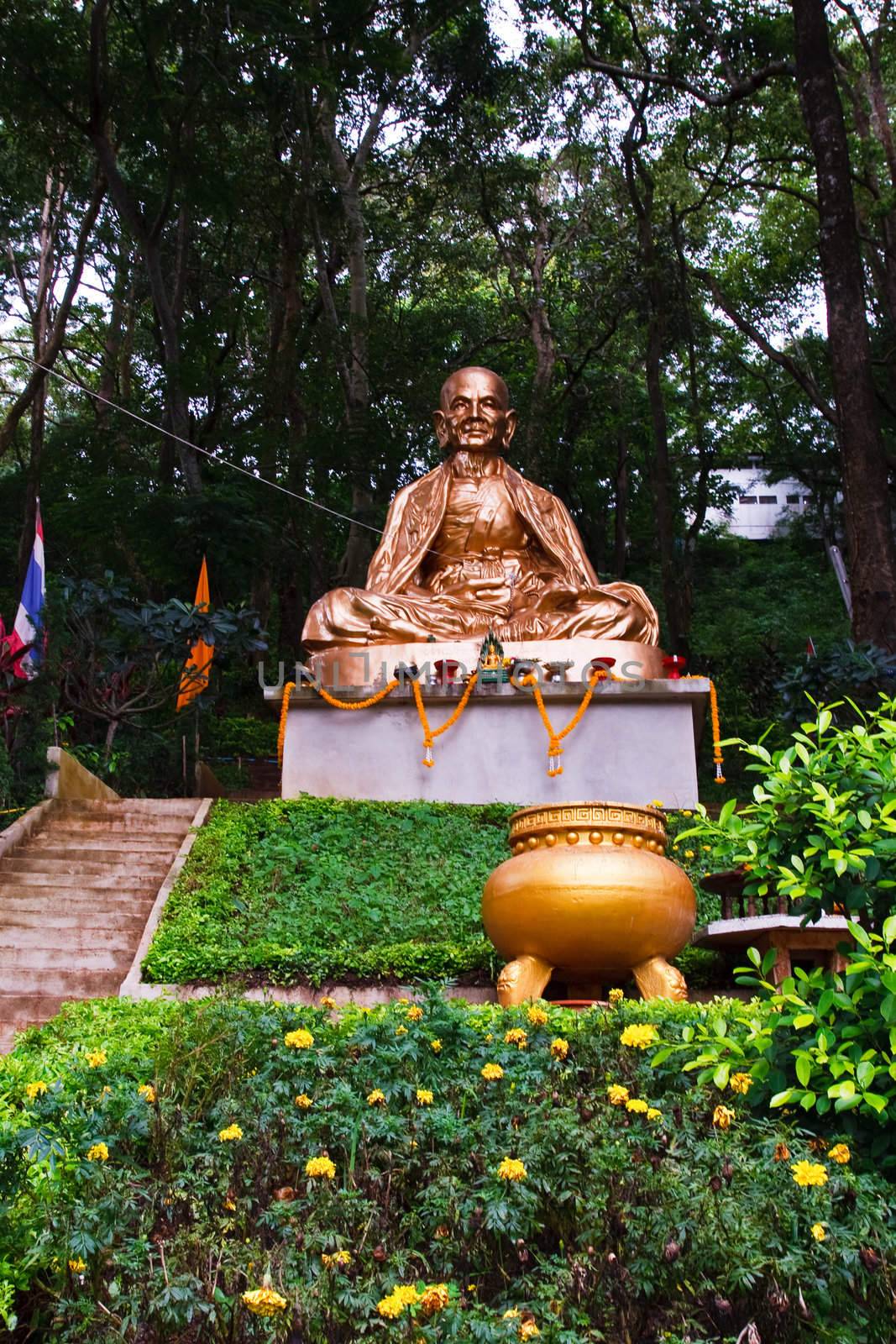 Monk " Kruba Siwichai image" on Doi Suthep Mountain, ChaingMai