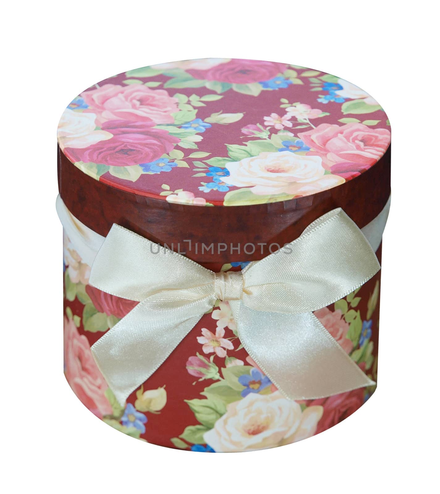 Round Floral Gift Box by MargoJH