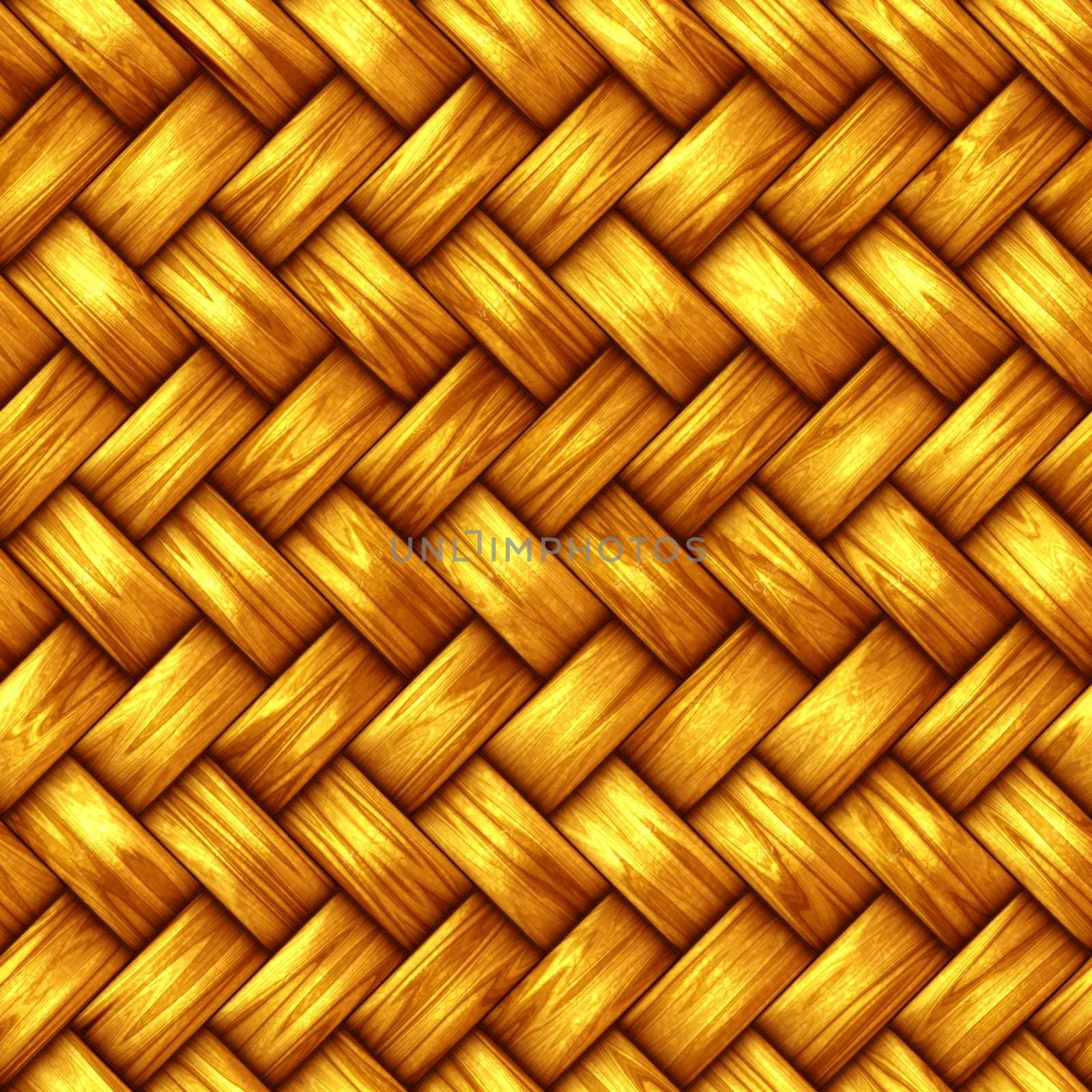 details of seamless intertwined structure in warm yellow  