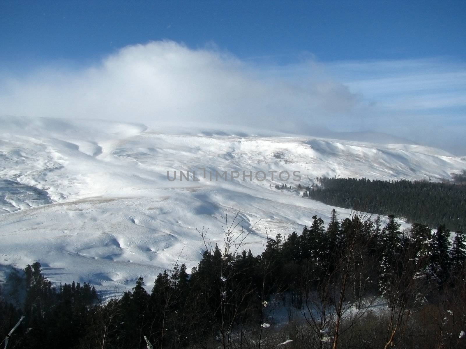 beauty; Caucasus; spine; panorama by Viktoha