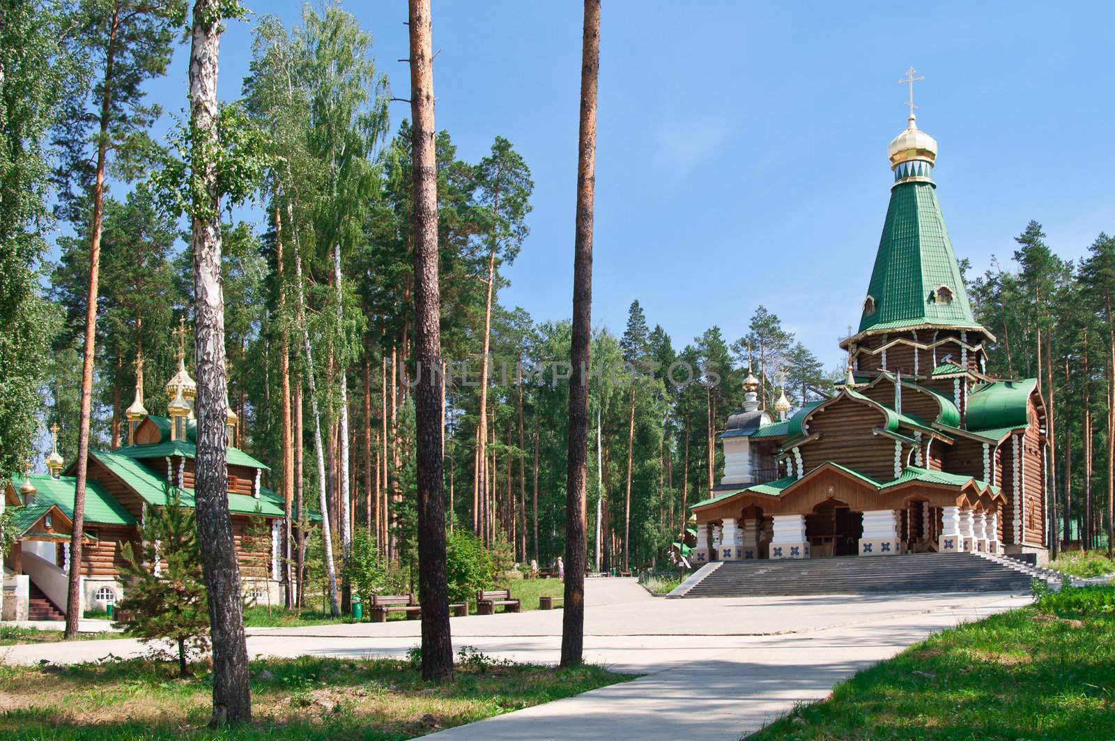 Orthodox temple complex Ganina Yama in Ekaterinburg, Russia