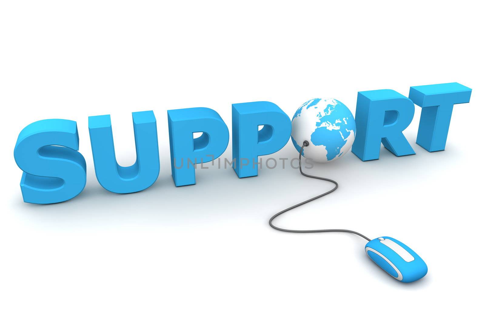 Browse the Global Support - Blue by PixBox