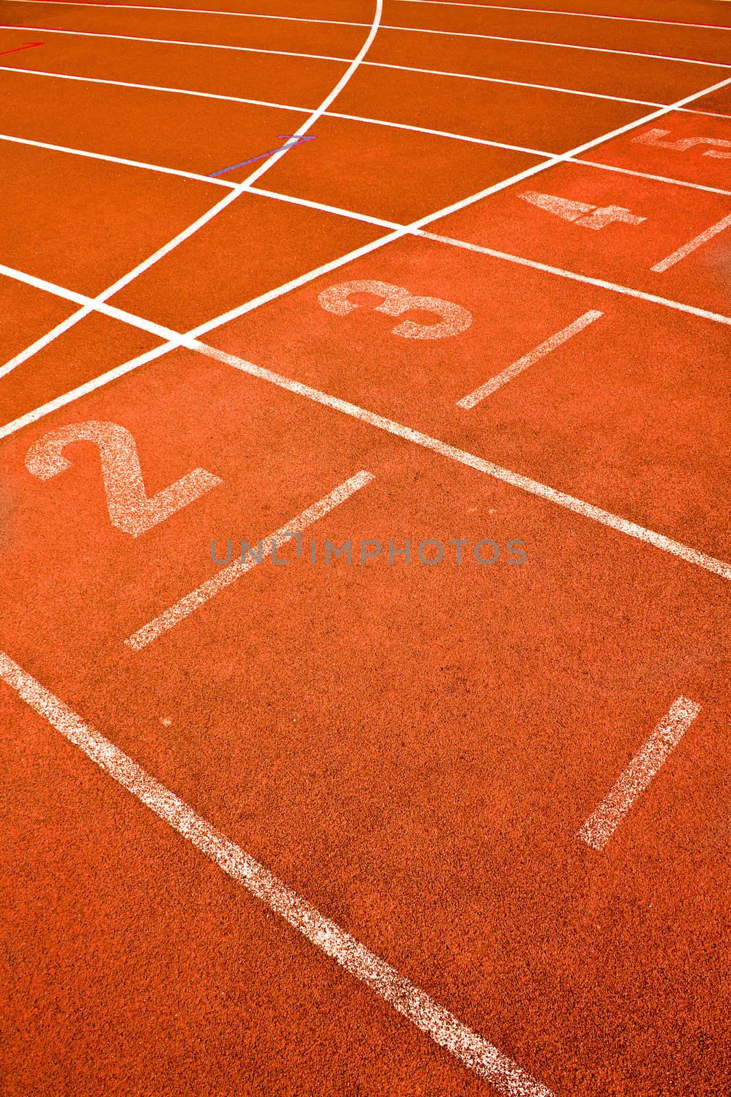 ace track lanes curve detail for background sports concepts 