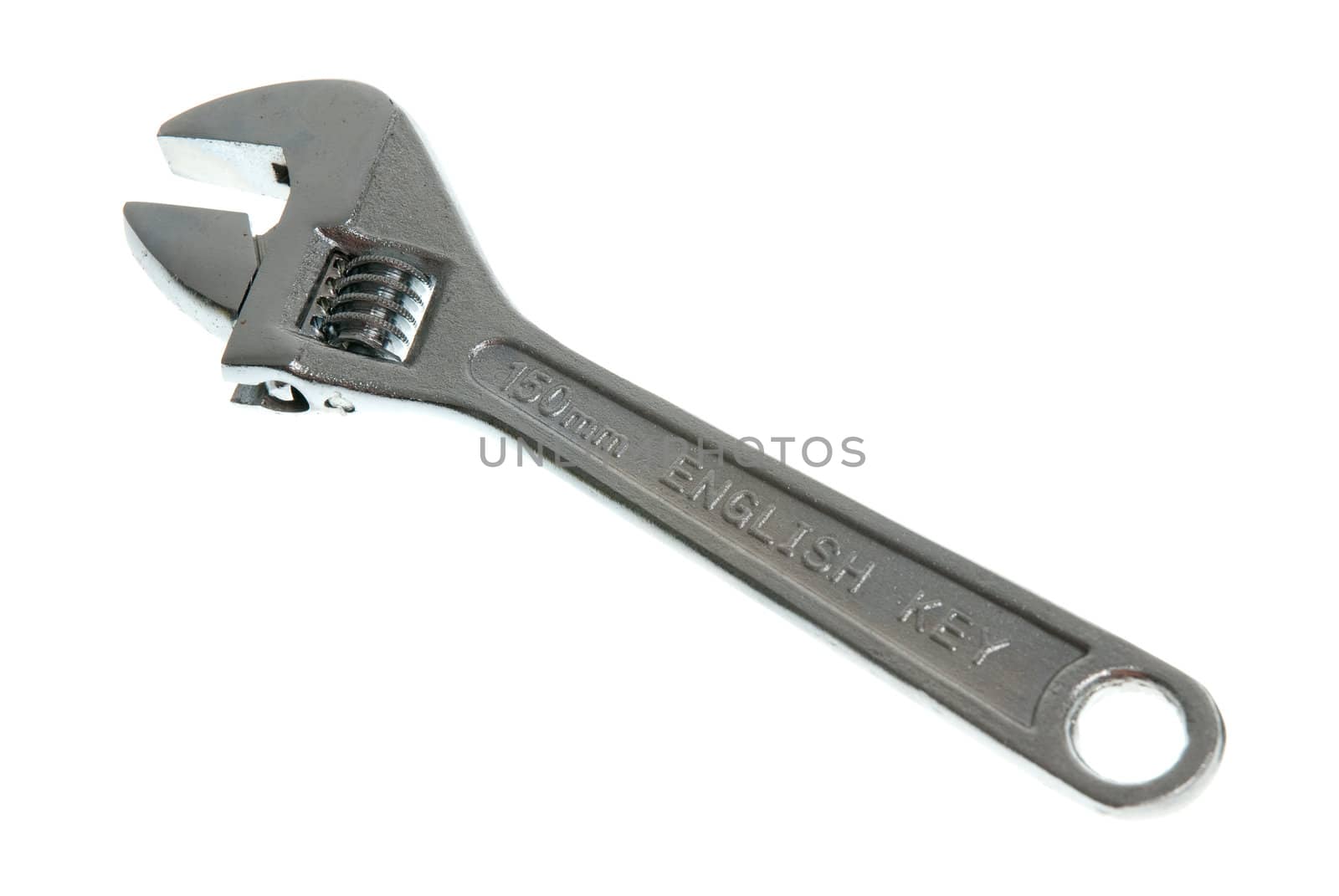 Chrome english key isolated on white background.