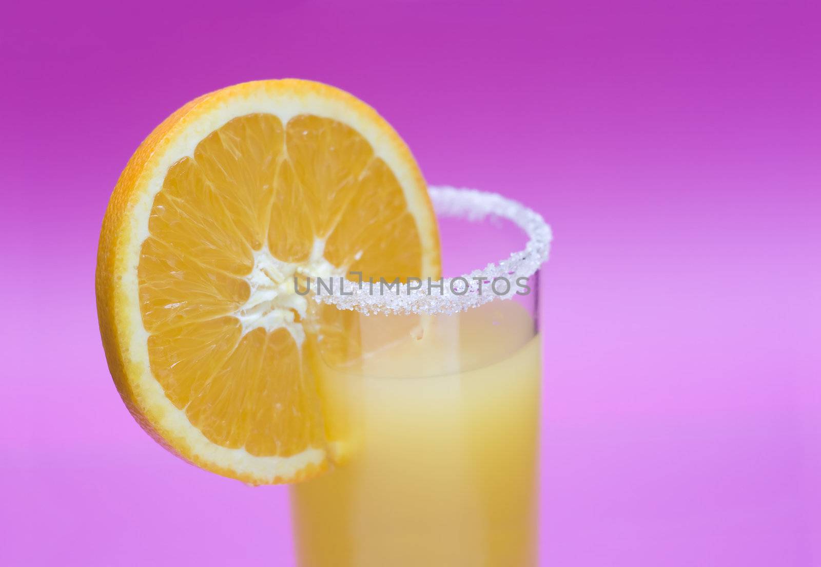 Coktail in a pink background