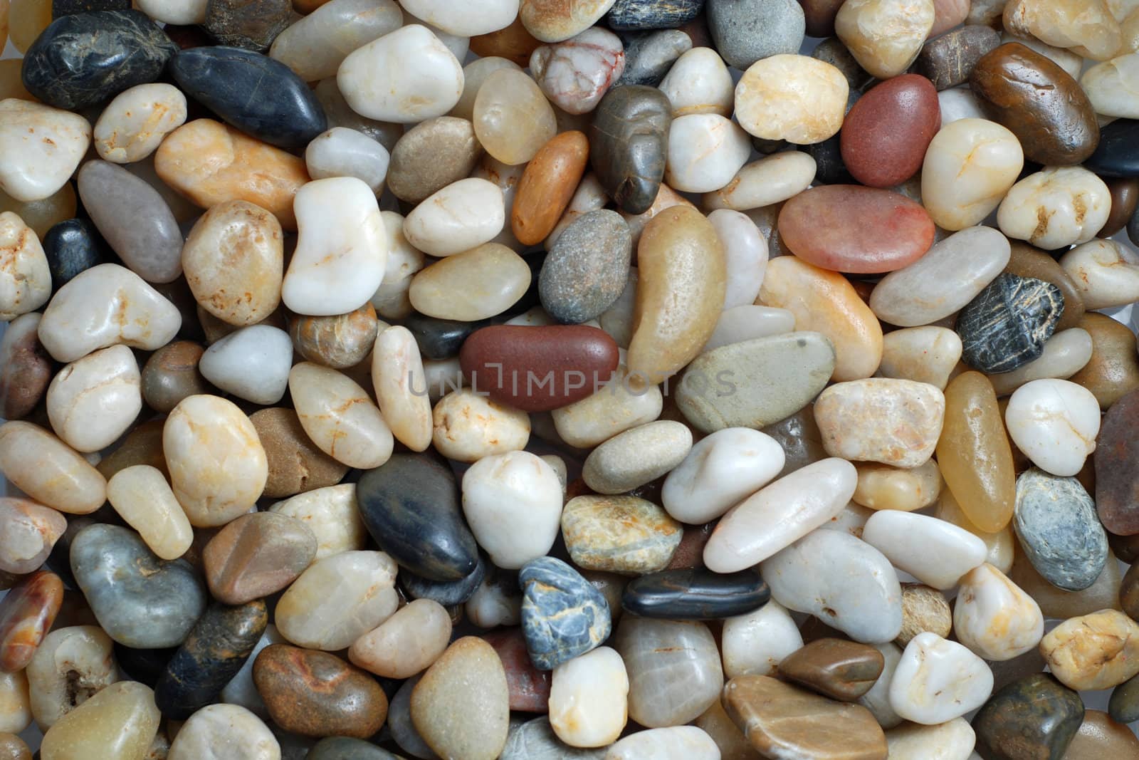 abstract background with round pebble stones in warm colors