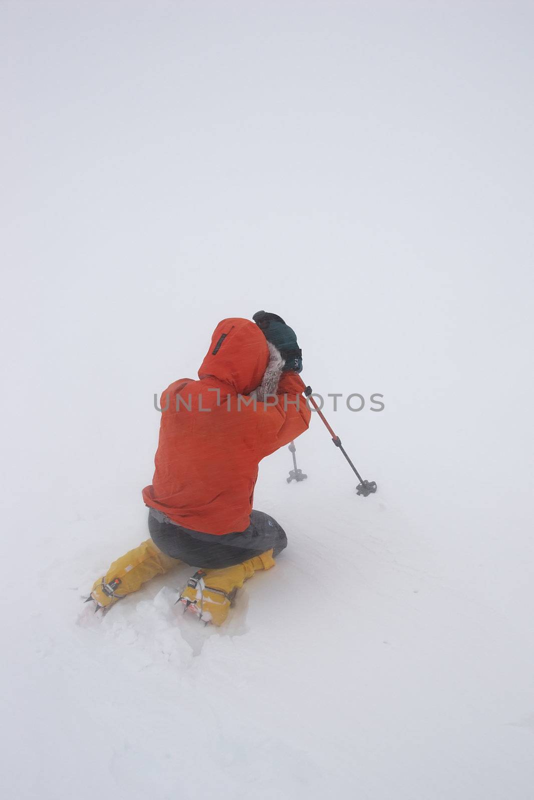 Winter ascent of Mount Erciyes (Turkey) in extremely bad weather