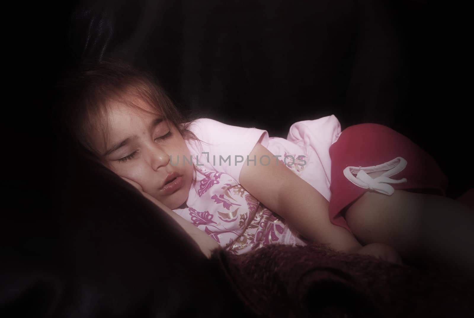 sleeping little girl by lapichka