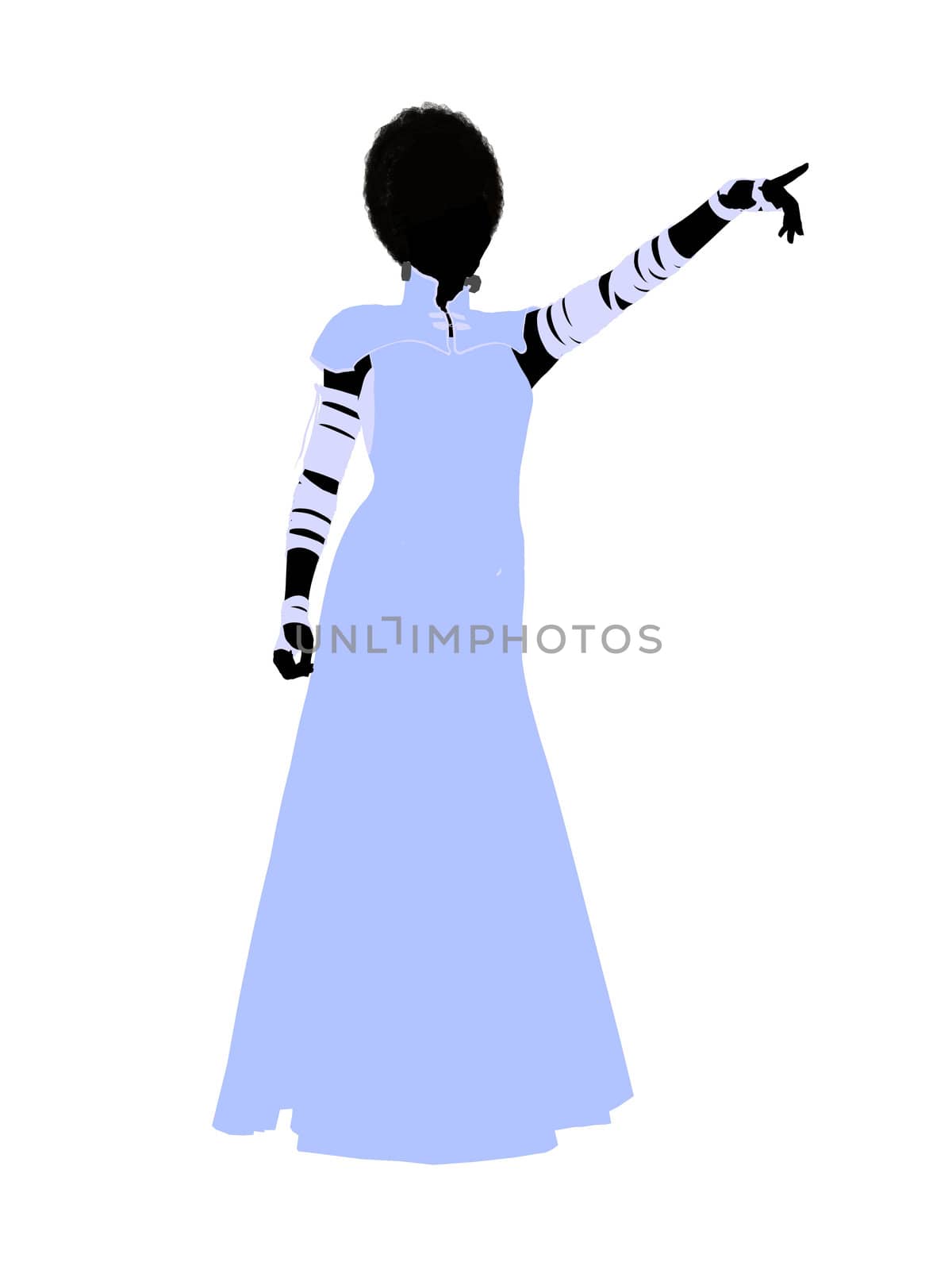 Frankensteins bride halloween silhouette illustration on a white background