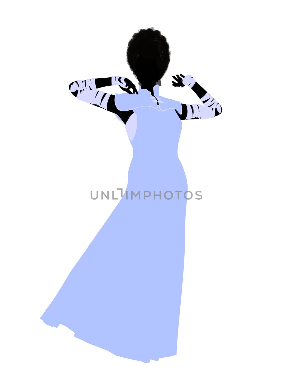 Frankensteins bride halloween silhouette illustration on a white background