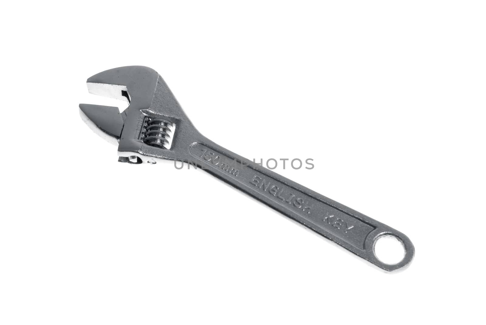 Chrome english key isolated on white background.