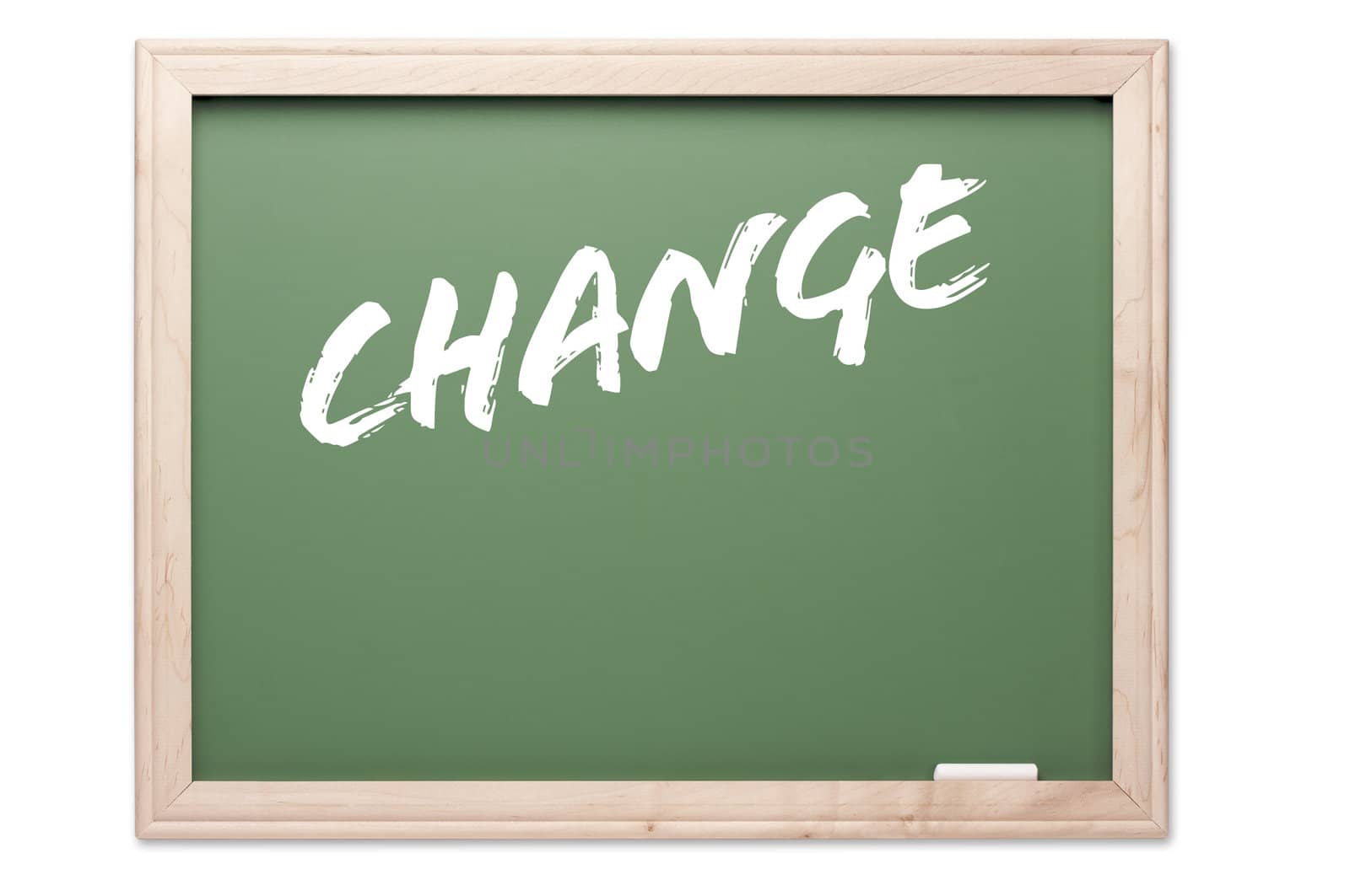 Chalkboard Series Isolated on a White Background - Change.