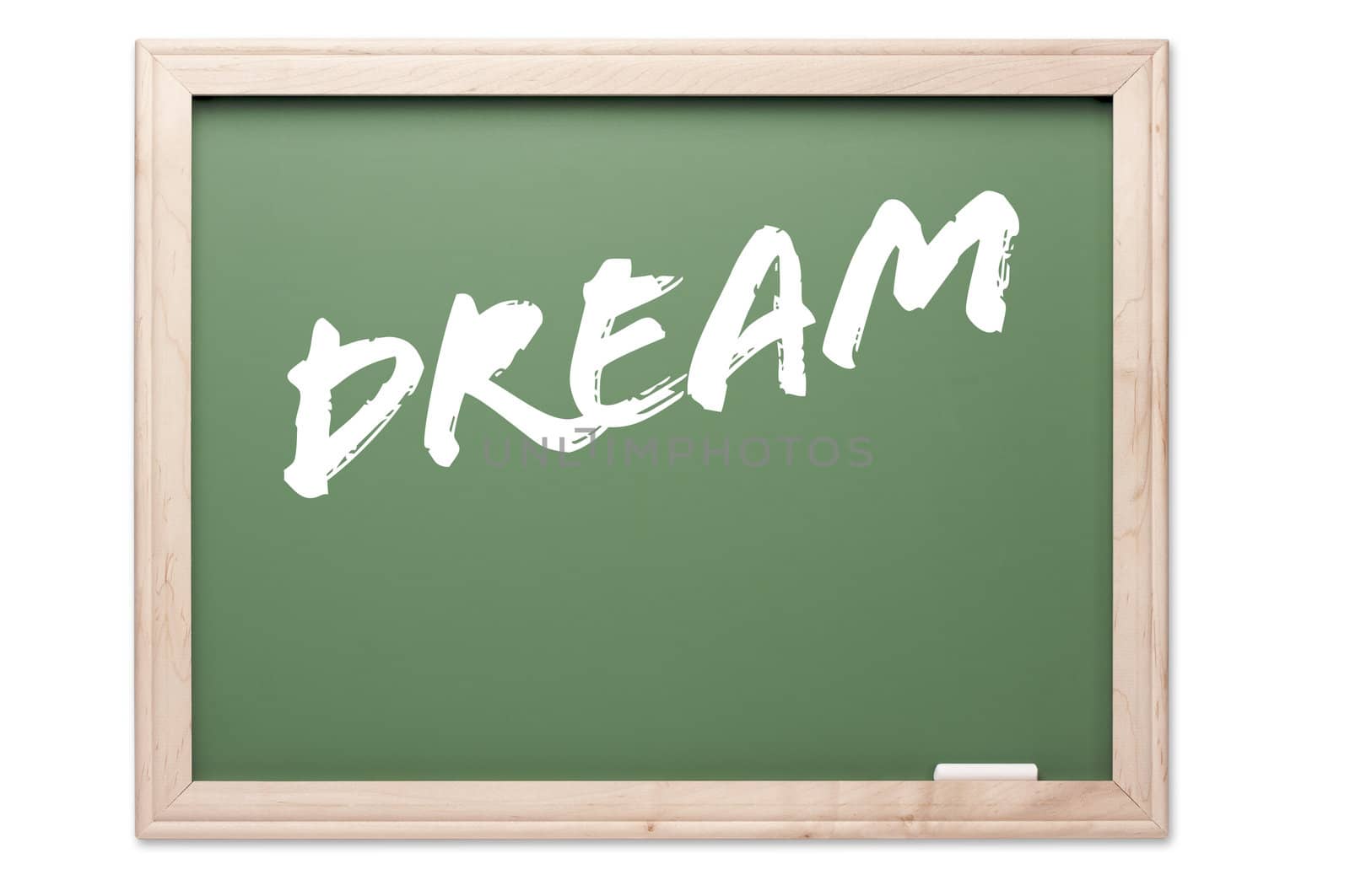 Chalkboard Series Isolated on a White Background - Dream.