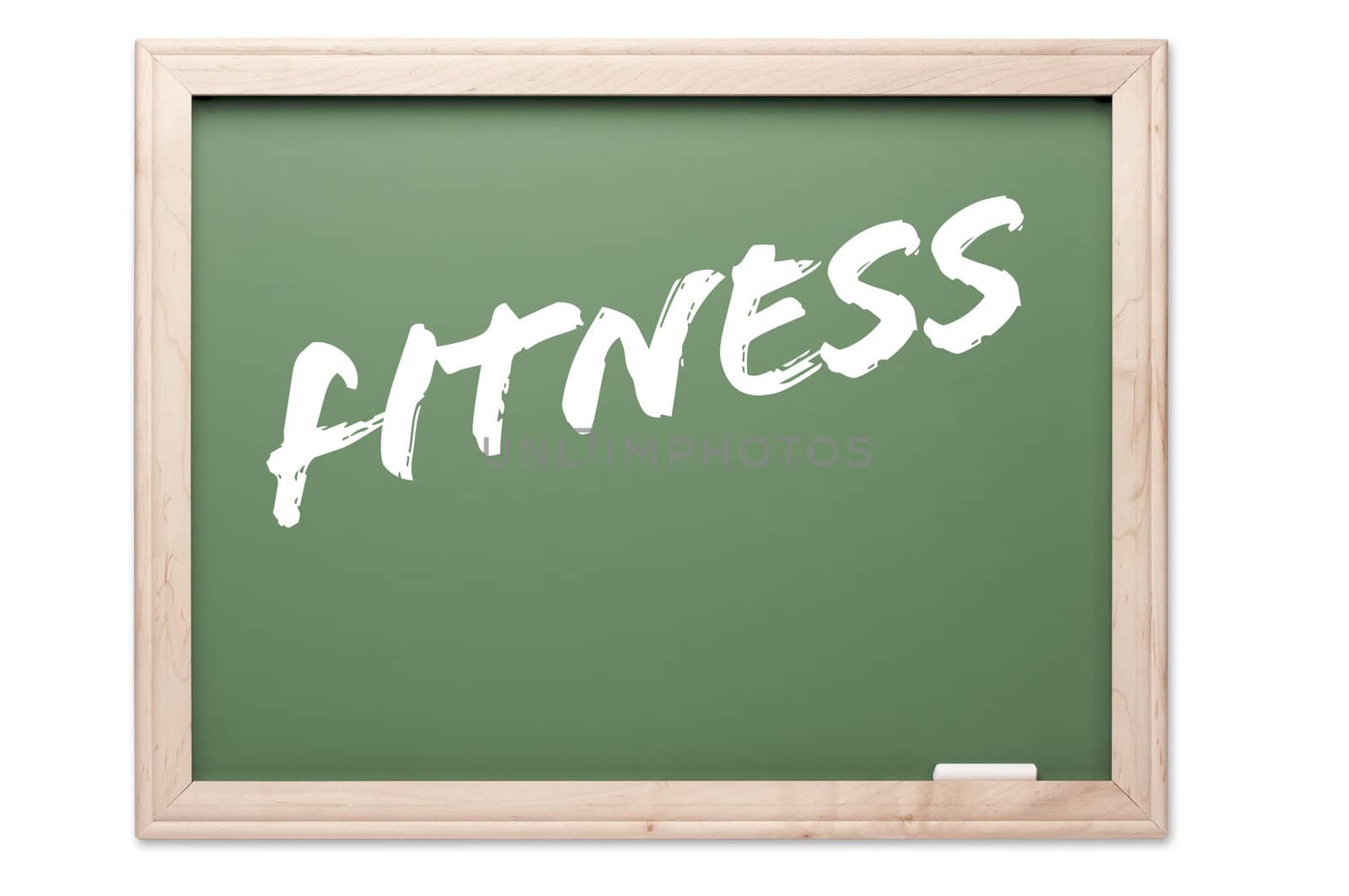 Chalkboard Series Isolated on a White Background - Fitness.