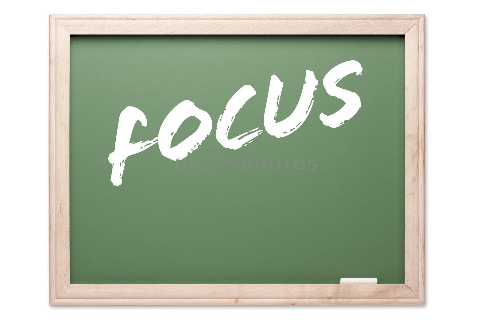 Chalkboard Series Isolated on a White Background - Focus.