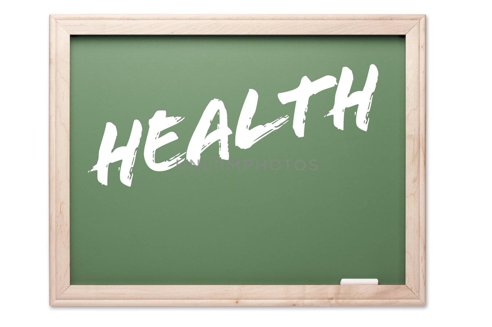 Chalkboard Series Isolated on a White Background - Health.