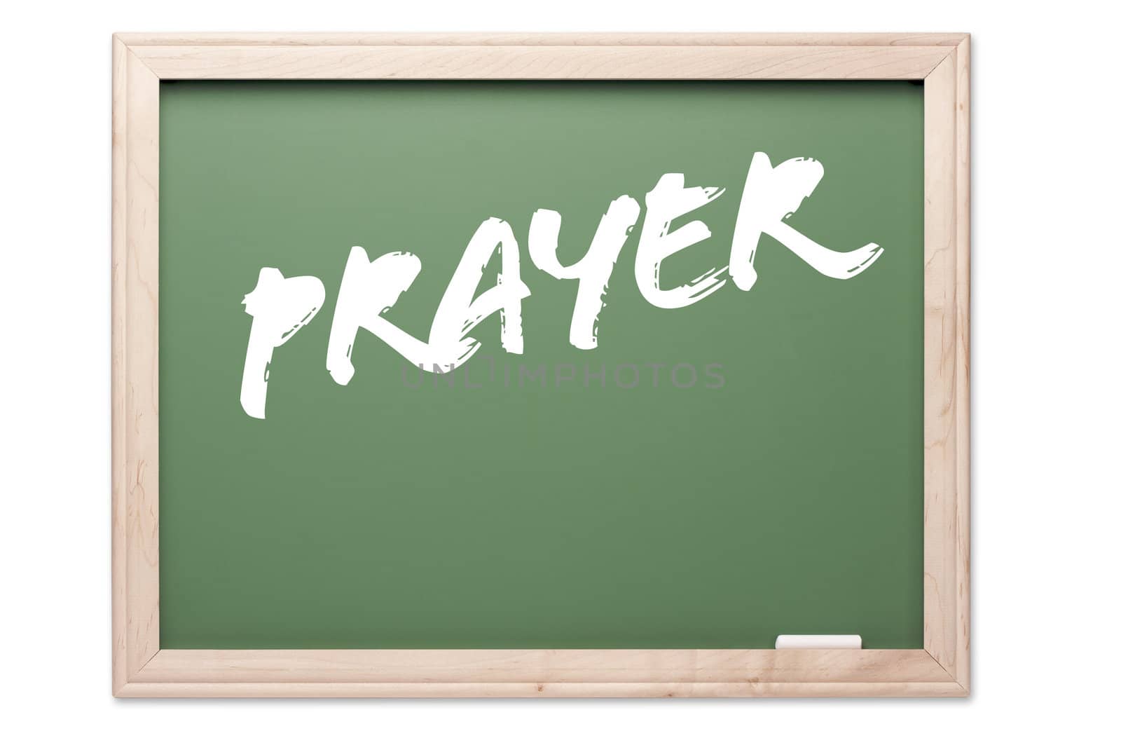 Chalkboard Series Isolated on a White Background - Prayer.