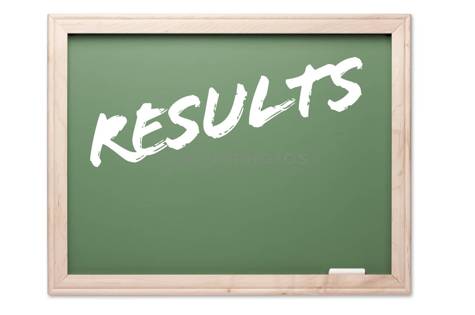 Chalkboard Series Isolated on a White Background - Results.