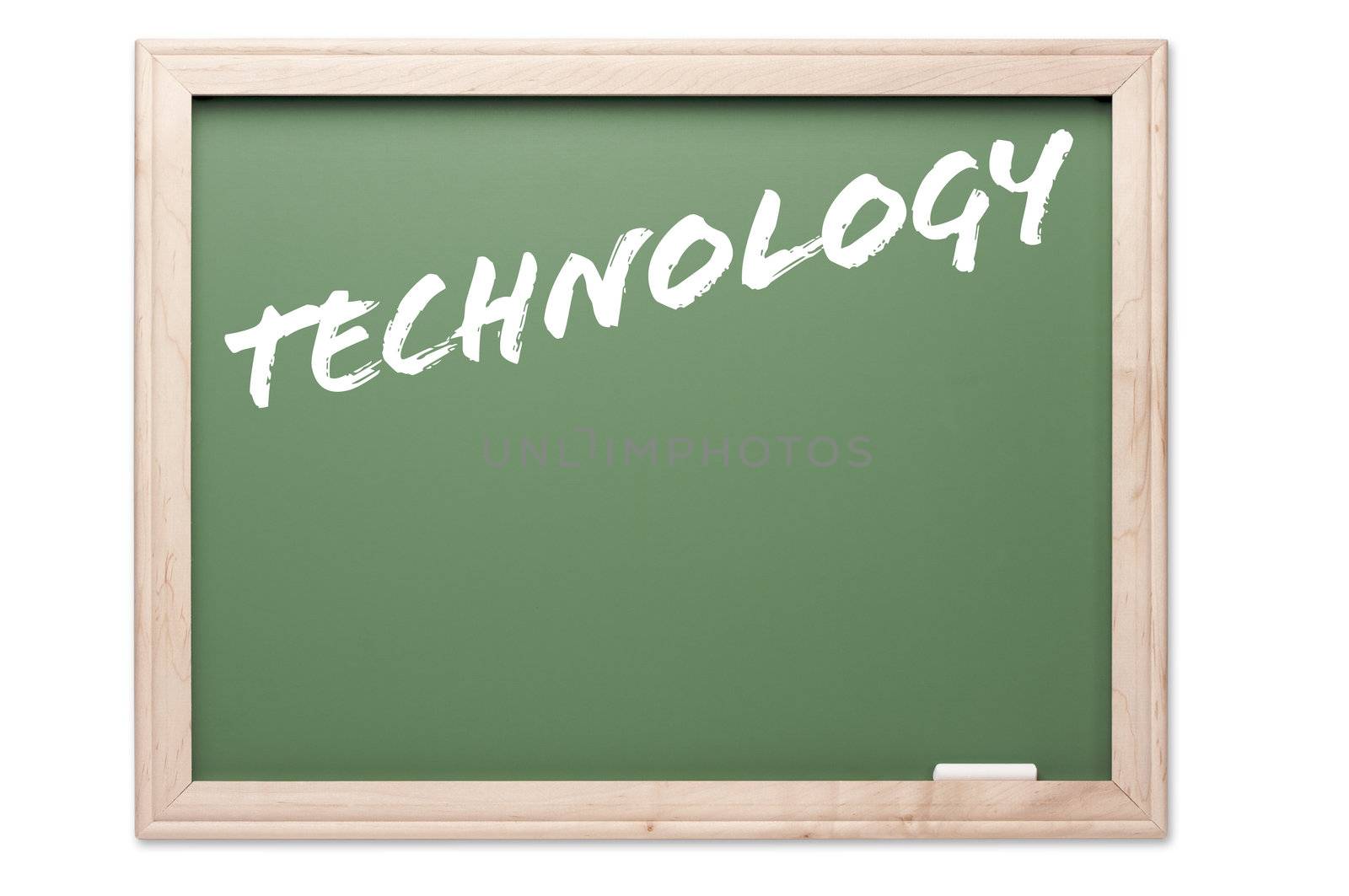 Chalkboard Series Isolated on a White Background - Technology.