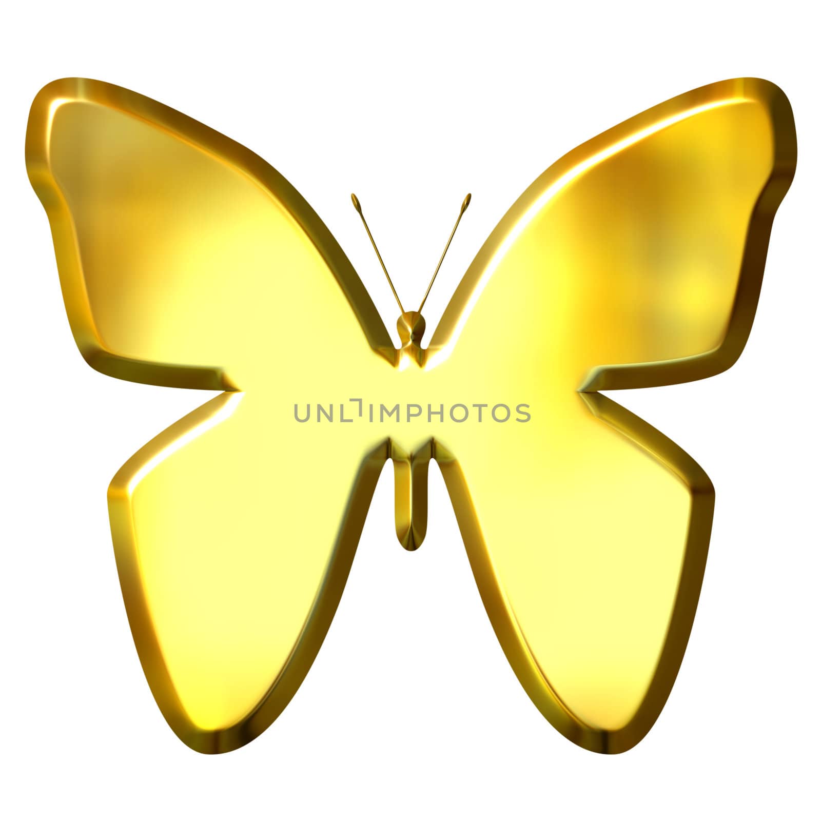 3D Golden Butterfly by Georgios