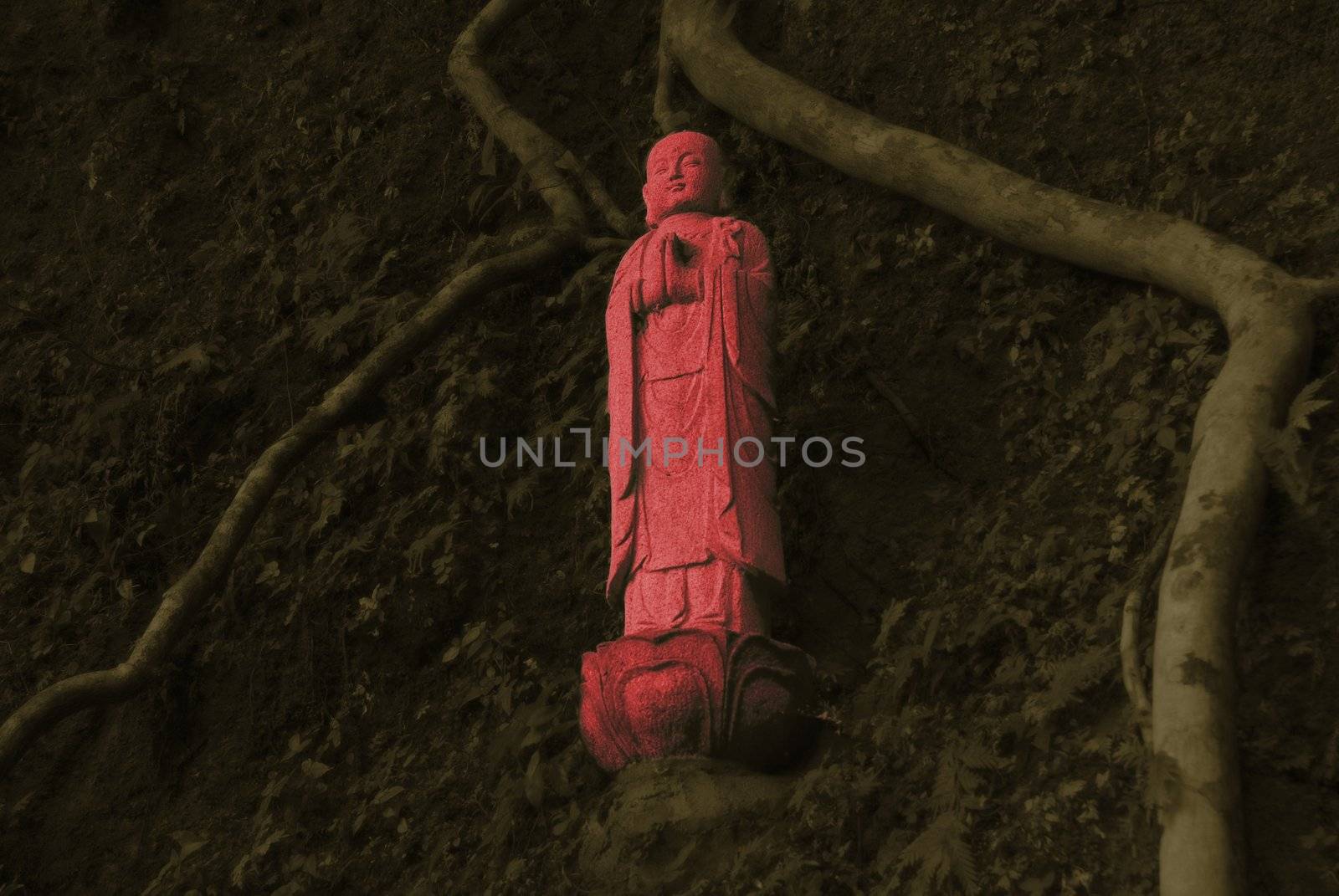 red buddha by elwynn