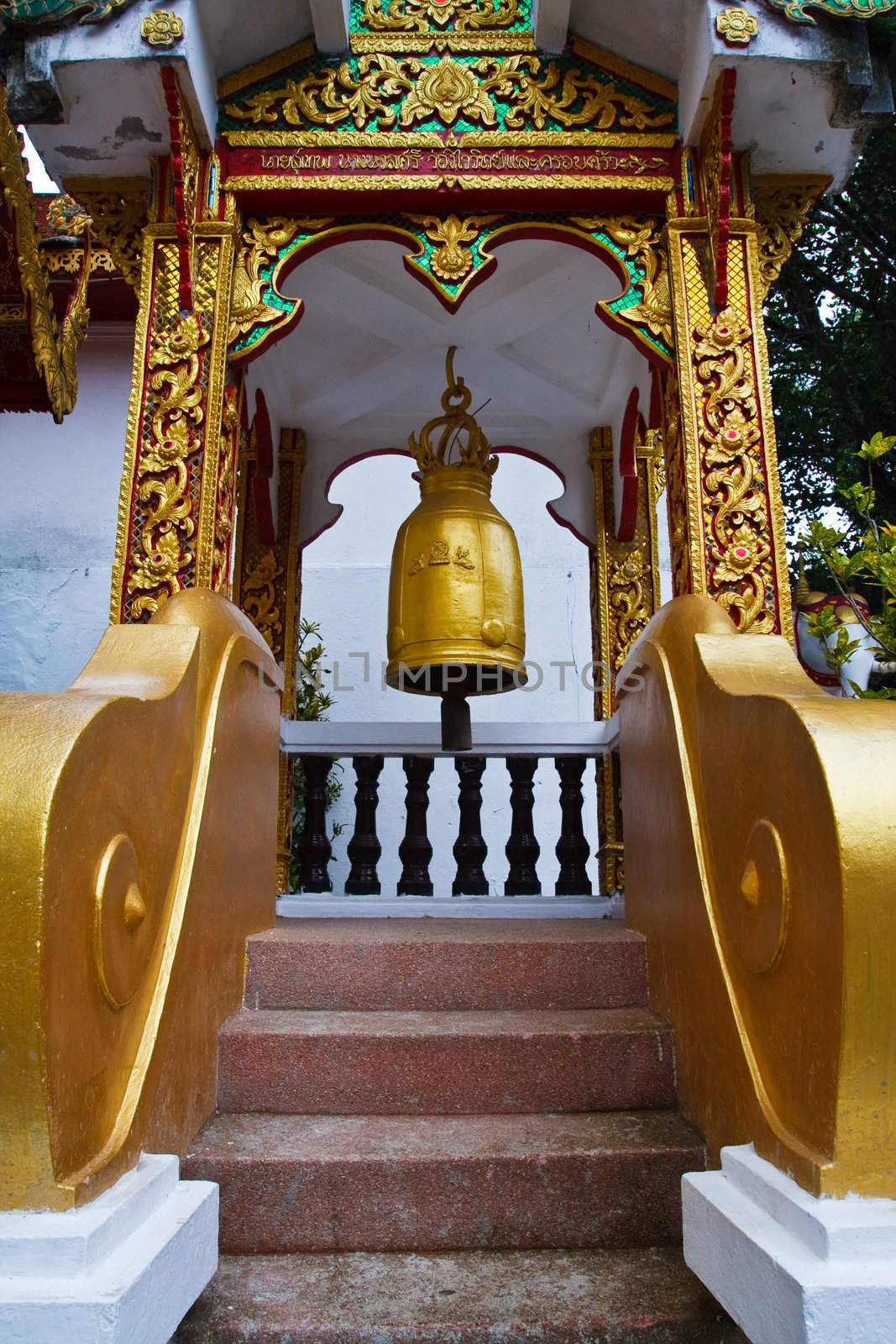Golden belfry in Wat Doi Suthep, Chiang Mai