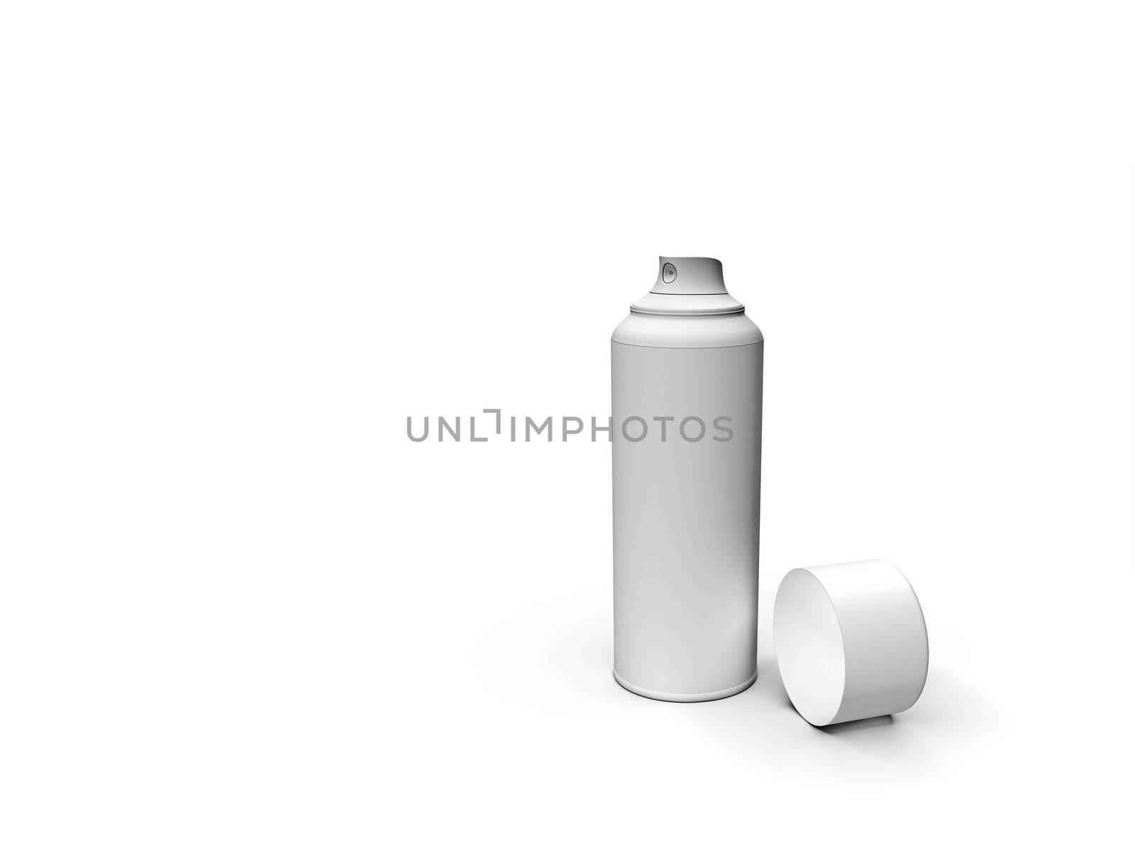An image of a rendered white spray