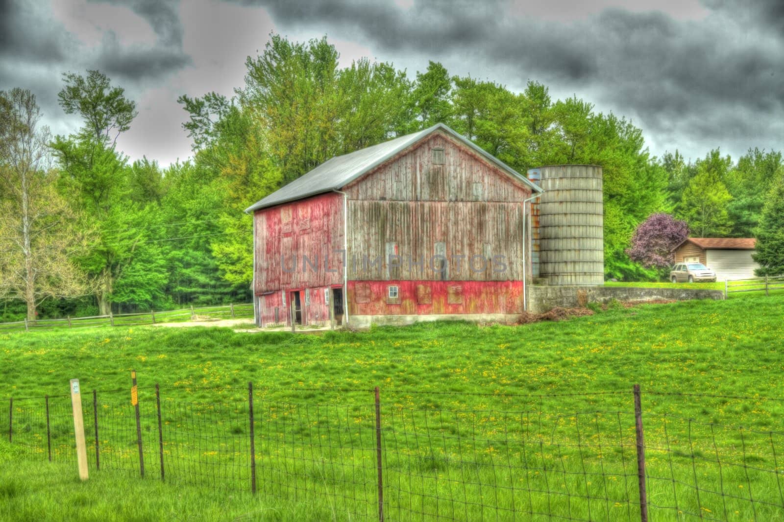 An old weathered barn shoot in High Dynamic Range.