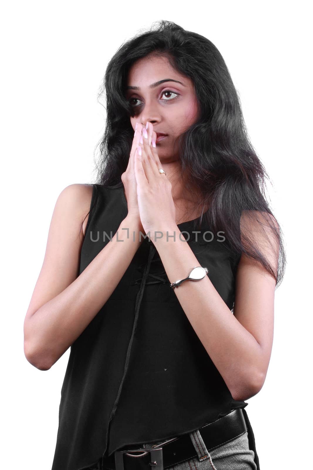 Praying Indian Girl by thefinalmiracle