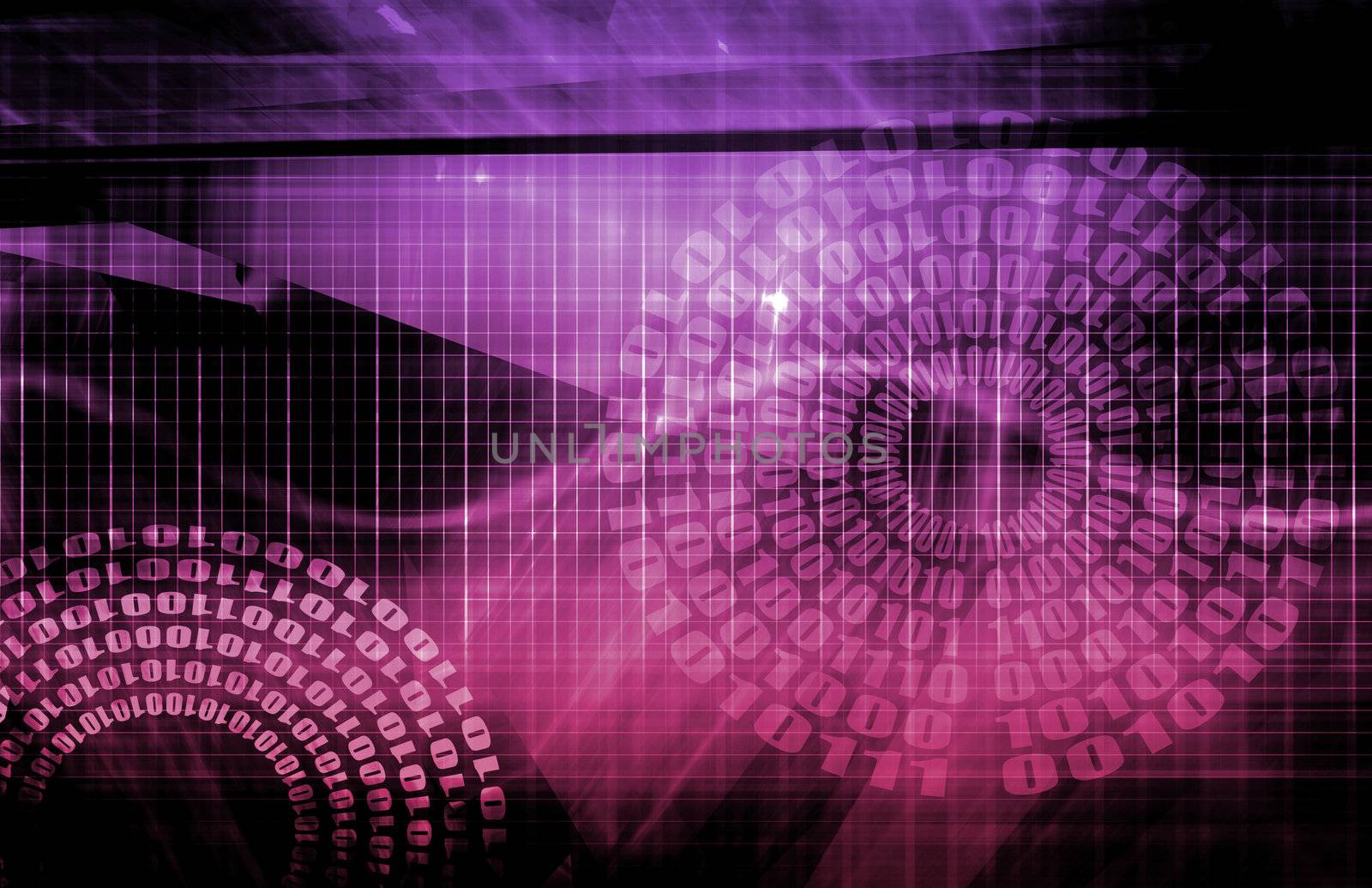 Technology Background as a Digital Abstract Art