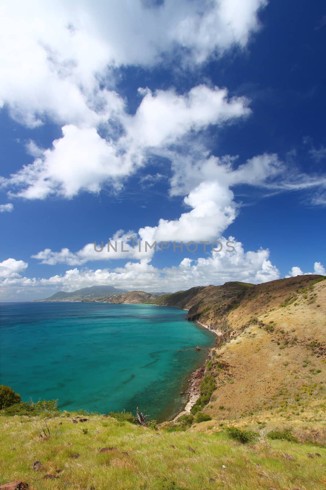 Majestic coastline of Saint Kitts by Wirepec