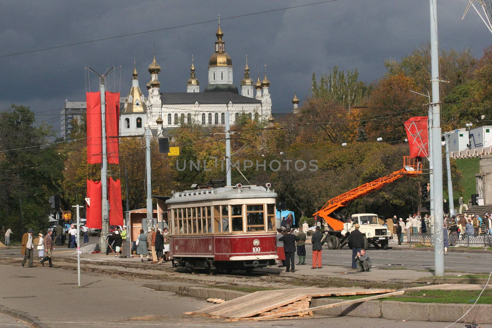 Shooting of film about academician Landau (DAY)  Nobile the winner in Kharkov Ukraive 18 10 2008